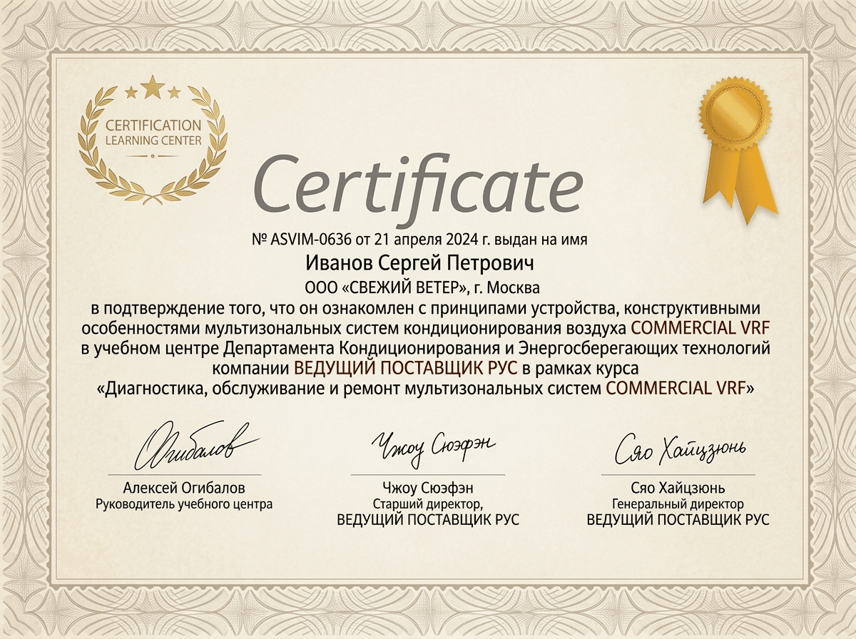 Сертификат авторизации Yamaguchi
